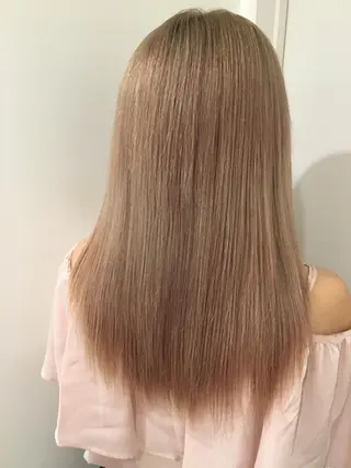 セミロング カラー 🌈評価No.1🌈 艶髪カラー❌エクステのヘアスタイル