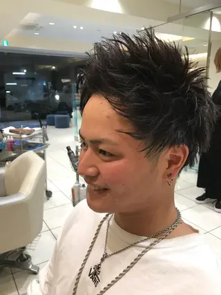 ショート カラー パーマ ヘアアレンジ メンズ キッズ ネイル マツエク・マツパ EnBlesS西宮 マンツーマン神道有基のヘアスタイル