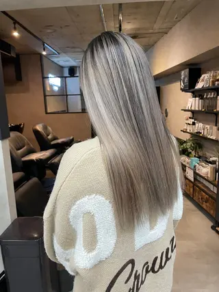 ロング カラー パーマ ヘアアレンジ メンズ SUNNY ななのヘアスタイル