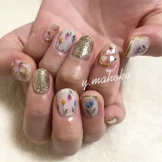 ネイル パラジェル有/ 長さだし/mahoのネイルデザイン