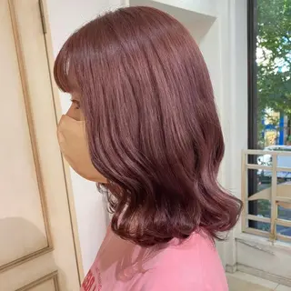 セミロング 透明感カラー 古山 結季🌙🖤のヘアスタイル