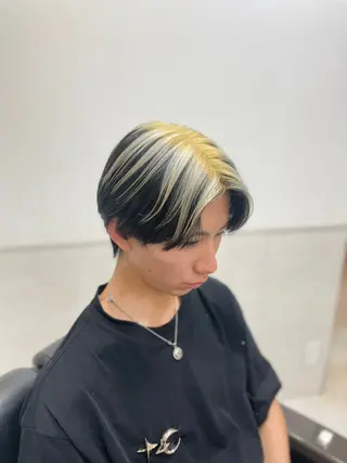 ショート カラー メンズ 爲清 葵のヘアスタイル
