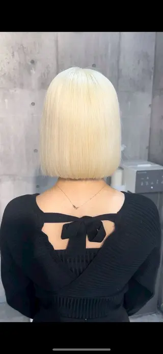 ミディアム 溝渕朋也 /髪質改善ストレートのヘアスタイル