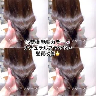 セミロング カラー 👑松山ストレート/ メンズヘア/龍仁👑のヘアスタイル