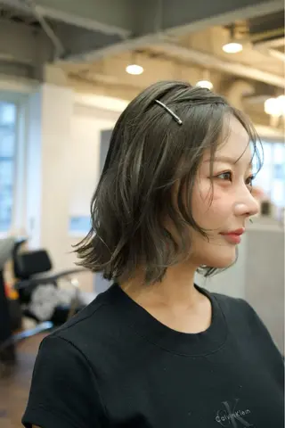 ショート バレイヤージュモデル 募集👒ヨンスクのヘアスタイル