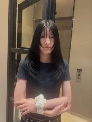 ロング カラー 大人な抜け感レイヤー remi🖤のヘアスタイル