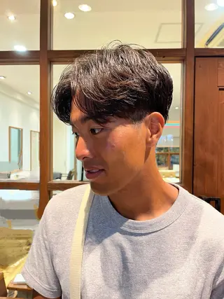 パーマ メンズ ユウ 二子玉川駅 半個室サロンのヘアスタイル