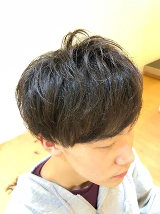 ショート パーマ メンズ メンズカット 三村洸斗のヘアスタイル