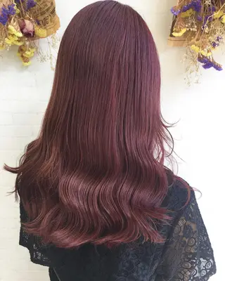 セミロング カラー 立川 奈那子のヘアスタイル