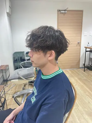 パーマ メンズ エビスザキレン／メン ズ／心斎橋🌳のヘアスタイル