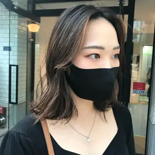 セミロング カラー 🪼ボブ/ミニボブ レイヤーボブ🪼のヘアスタイル