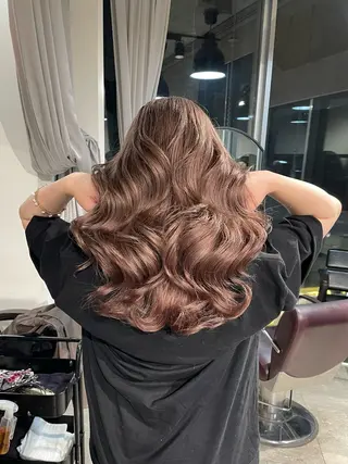 ロング カラー 🤍原宿/ハイトーン みほ🎀໒꒱のヘアスタイル