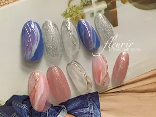 ネイル フルリール 【プライベートサロンのネイルデザイン