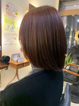 ショート カラー hair&makeRIHGA所属・希優/ケアカラー /ハイトーンカラーのヘアスタイル