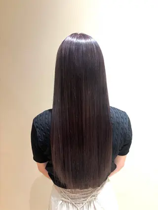 ロング 中島愛佳🐥⸒⸒ 縮毛矯正/艶髪カラーのヘアスタイル