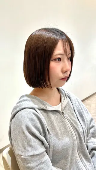 ミディアム 【朝ラクボブ】 梅木和也のヘアスタイル