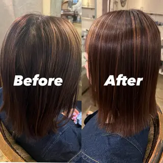 セミロング 永山 萌文のヘアスタイル