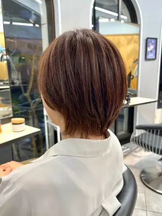 ミディアム 佐藤 慧のヘアスタイル