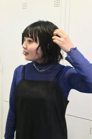 ショート パーマ カーリーパーマ/ 透明ｶﾗｰ/MIKUのヘアスタイル