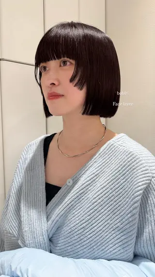ショート おしゃれボブ/暖色 カラー🧶いろはのヘアスタイル