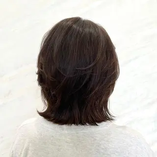 ミディアム カラー 顔周りカット/透明感 カラー🤍大塚蛍のヘアスタイル