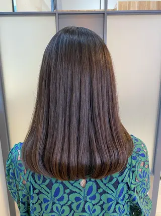 セミロング カラー 【透明感、艶髪】西村 有司のヘアスタイル