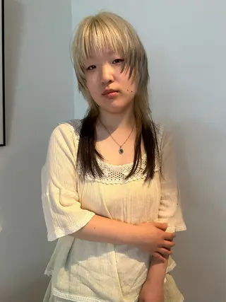 セミロング カラー 🎀オイダイラ モモカ🎀のヘアスタイル