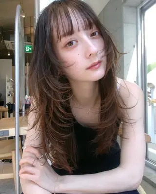 ロング レイヤーカット 特化美容師のヘアスタイル