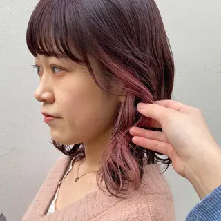 ミディアム カラー 🪭risa 暖色/レイヤー🪭のヘアスタイル