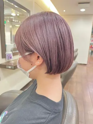 ショート カラー 髪質改善 ネイル コトミ🐸のヘアスタイル