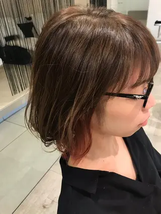 ミディアム カラー Miru by INCE HAIRのヘアスタイル
