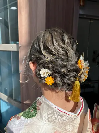 ミディアム ヘアアレンジ しみず さくら🌸のヘアスタイル