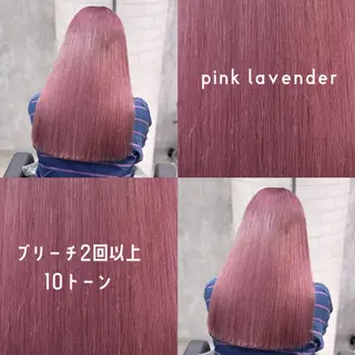 ロング カラー 詩乃🎀ピンク 暖色系🫧レイヤーのヘアスタイル