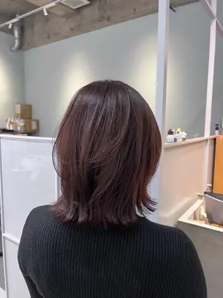 ミディアム カラー -みつま はるな-のヘアスタイル