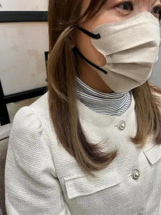 ロング カラー 久木原 ゆりのヘアスタイル