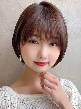 ショート カラー 💍新宿ショート 💍岩田莉奈のヘアスタイル