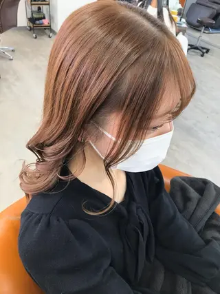 セミロング カラー 🌙磯野 風香🌙 ReCharme新保のヘアスタイル