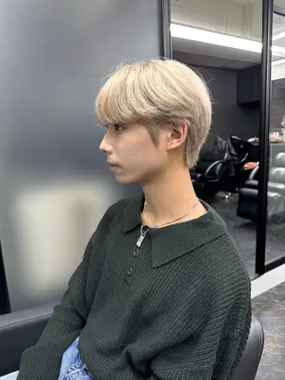 ショート カラー メンズ ミルボンAujua認定サロン Ria OSAKA 梅田所属・メンズ特化/ マンツーマン/Ryuのヘアスタイル