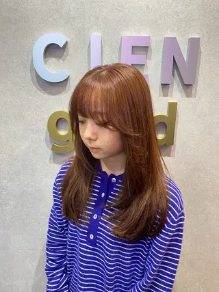 カラー 𝗮𝘆𝘂𝗺𝗶 ハイトーン🎀のヘアスタイル