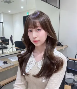ロング 𝑨𝑴𝑰 🎀 モテガーリーヘア🤍のヘアスタイル
