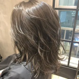 ミディアム 韓国ヘア 店長NEGIのヘアスタイル