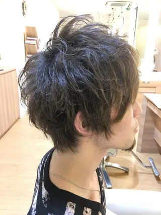 ショート パーマ メンズ メンズカット 三村洸斗のヘアスタイル