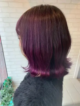 カラー ヘアアレンジ 阿部 うららのマツエク・マツパデザイン