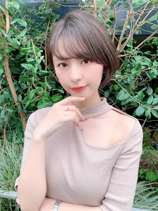 ショート カラー 大人かわいい💍🤍 ボブ/ショートボブのヘアスタイル