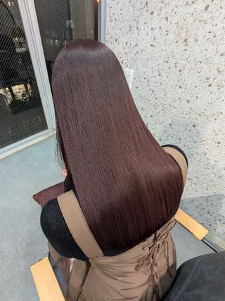 ロング パーマ 髪質改善.縮毛矯正 ×韓国ヘアyukiのヘアスタイル