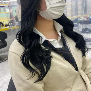 セミロング カラー ヘアアレンジ mai🍑暖色カラー /レイヤー💖のヘアスタイル