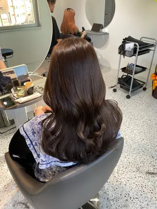 ミディアム カラー パーマ ヘアアレンジ メンズ キッズ 💖横浜ブリーチなし 💖MIHOのヘアスタイル