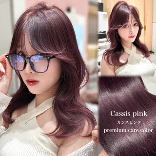 ロング カラー 🇰🇷韓国風くびれ ヘア🇰🇷中村優大のヘアスタイル