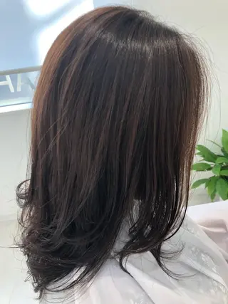 セミロング カラー 徳光 辰弥のヘアスタイル