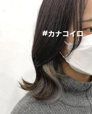 ミディアム レイヤー ハイトーン 暖色⭐︎KANAKOのヘアスタイル